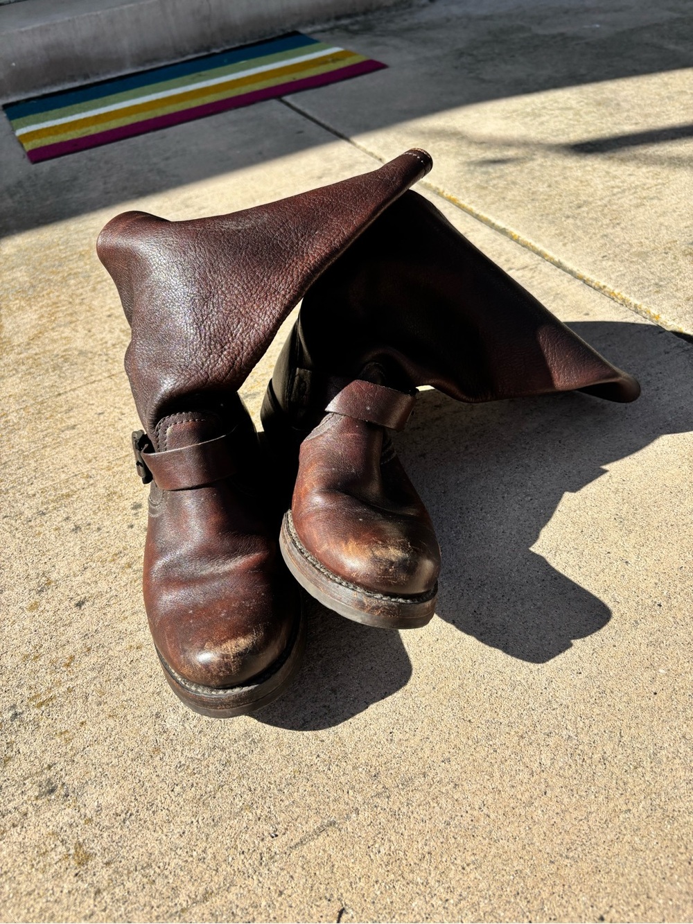 Women’s FRYE Brown Leather Engineer Boots